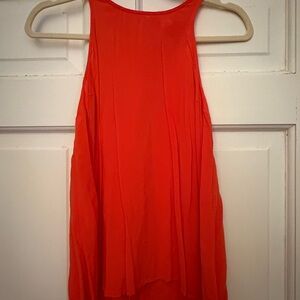 Old Navy Red Asymmetrical Sleeveless Tank Top
